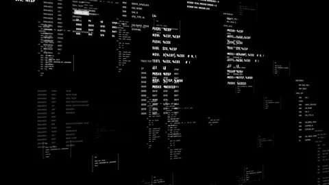 Programming process on computer screen. Видео 91890147