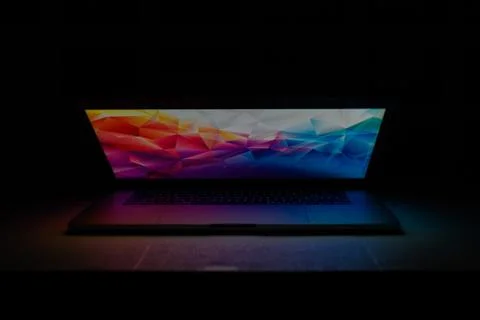 Programming room and  LED lights 写真素材