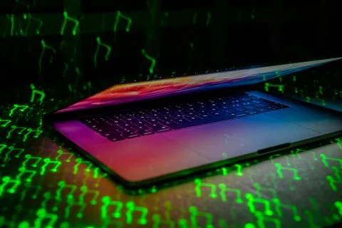 Programming room and  LED lights 写真素材