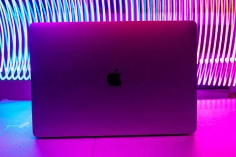 Programming room and  LED lights Stockfoto's