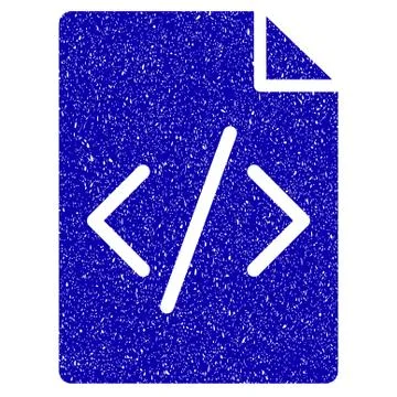 Programming Script Page Icon Grunge Watermark Illustrazione stock