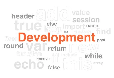 Programming script phrases vector illustration concept Illustrazione stock