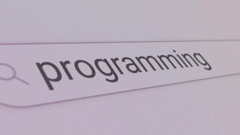 Programming Search Bar Stock Footage 122571334