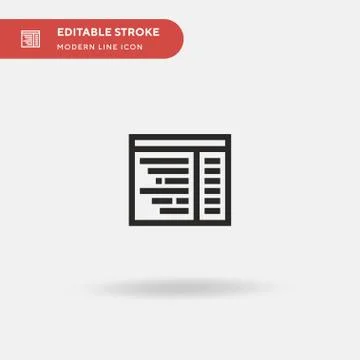 Programming Simple vector icon. Illustration symbol design template for web m Stock Illustration