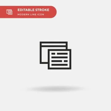 Programming Simple vector icon. Illustration symbol design template for web m Stock Illustration