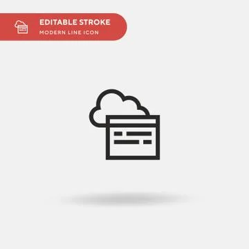 Programming Simple vector icon. Illustration symbol design template for web m Stock Illustration