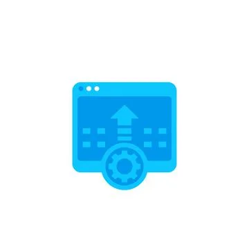 Programming, software integration icon Stock Illustration