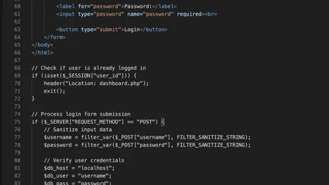 Programming software source code Stock Footage 240411309