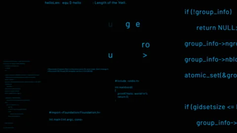 Programming source code abstract background Stock Footage 147904765