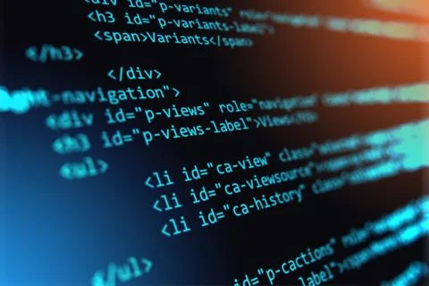 Programming source code abstract background Stock Photos