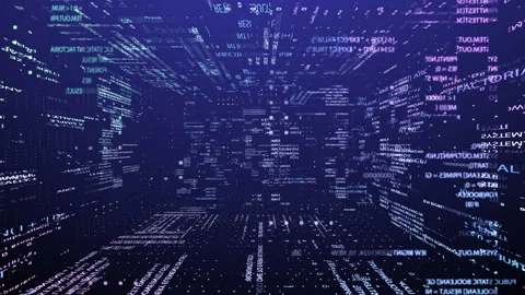 Programming technical environment, binary code in the future. Stock Footage 167217691