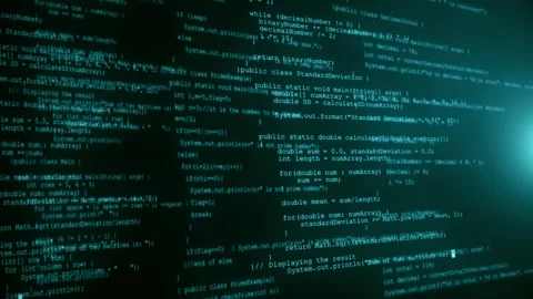 Programming, technology and computer background. Digital software source code. Video stock 247038271