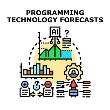 Programming technology forecasts and future analysis Иллюстрация