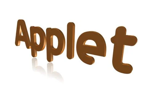 Programming Term - Applet - Small Supplemental Program - 3D image Illustration