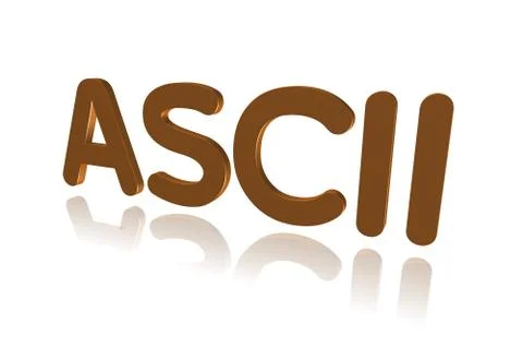Programming Term - ASCII - American Standard Code for Information Interexchange Stockillustratie