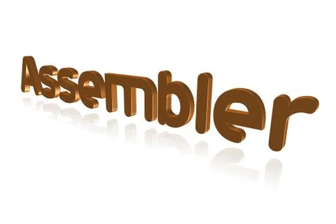 Programming Term - Assembler - Convert Assembly Code Programs to Machine Code 스톡 일러스트