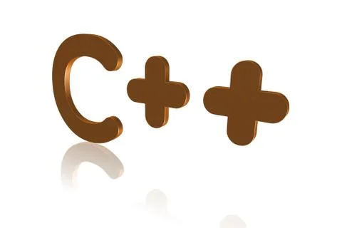 Programming Term - C++ - High-Level Programming Language - 3D image Illustrazione stock