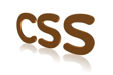 Programming Term - CSS -  Cascading Style Sheet - 3D image Stockillustratie
