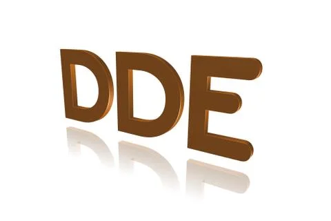 Programming Term - DDE -  Dynamic Data Exchange - 3D image Illustration
