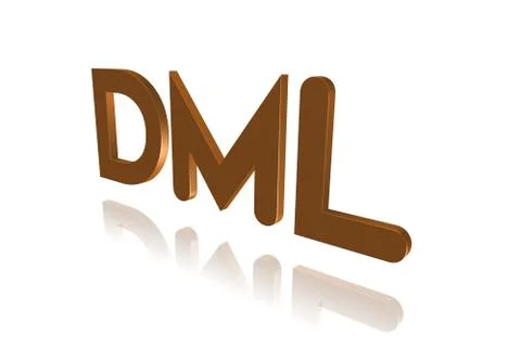 Programming Term - DML - Data Manipulation Language - 3D image Stock Illustration