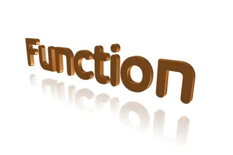 Programming Term - Function  - 3D image Illustrazione stock