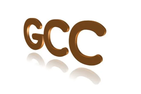 Programming Term - GCC  - GNU Compiler Collection - 3D image Stock Illustration