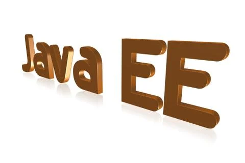 Programming Term - Java EE  - Java Platform  Enterprise Edition -  3D image Stock Illustration