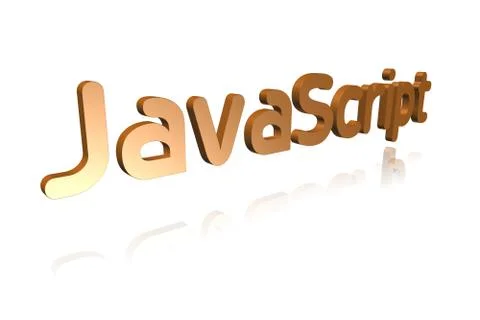 Programming Term - JavaScript - Programming Language -  3D image Stockillustratie