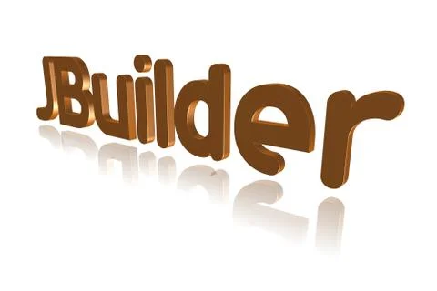 Programming Term - JBuilder  - IDE  for  Java -  3D image Stock Illustration