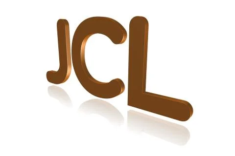 Programming Term - JCL  - Job Control Language -  3D image Illustrazione stock
