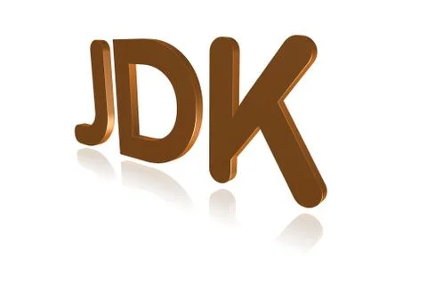 Programming Term - JDK  - Java Development Kit -  3D image Stock Illustration