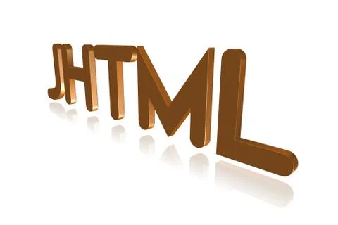 Programming Term - JHTML  - Java within HyperText Markup Language -  3D image Stock Illustration