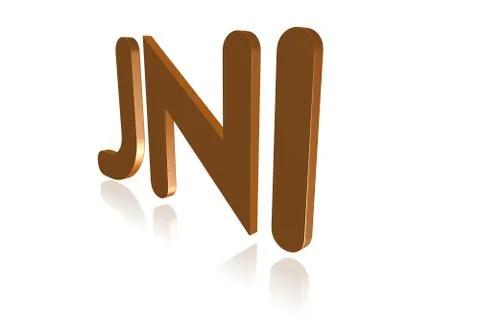 Programming Term - JNI  - Java Native Interface -  3D image Stock Illustration