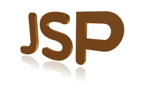 Programming Term - JSP  - Java Server Pages -  3D image Stock Illustration
