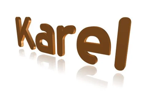 Programming Term - Karel  - Object-Oriented Programming Language -  3D image Stock Illustration