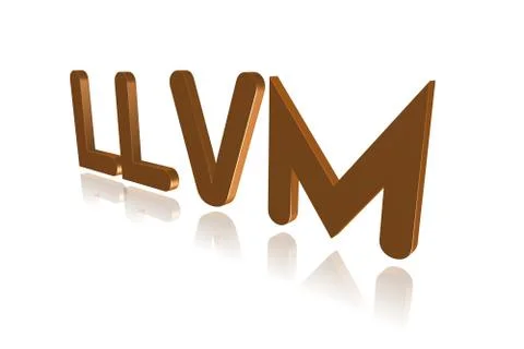 Programming Term - LLVM  - Compiler Infrastructure -  3D image 스톡 일러스트