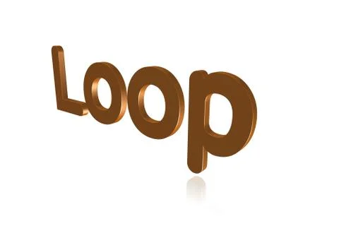 Programming Term - Loop   -  3D image Stock Illustration