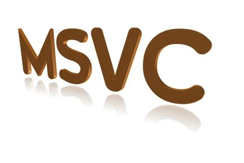 Programming Term - MSVC -   3D image Illustrazione stock