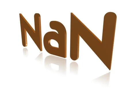 Programming Term - NaN - Not a Number -  3D image 스톡 일러스트
