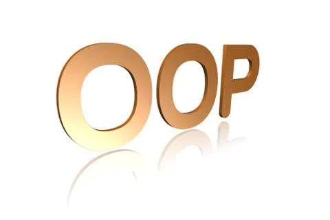 Programming Term - OOP -  Object-Oriented Programming - Stock Illustration