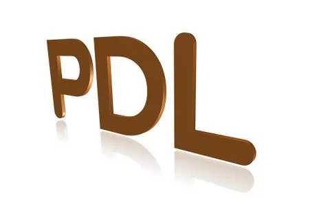 Programming Term - PDL - Page-Description Language -  3D image Stock Illustration