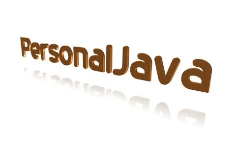 Programming Term - PersonalJava -  3D image Stock Illustration