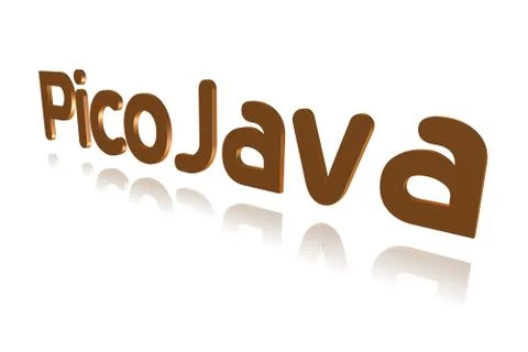 Programming Term - PicoJava - Specification for Microprocessors -  3D image Stock Illustration