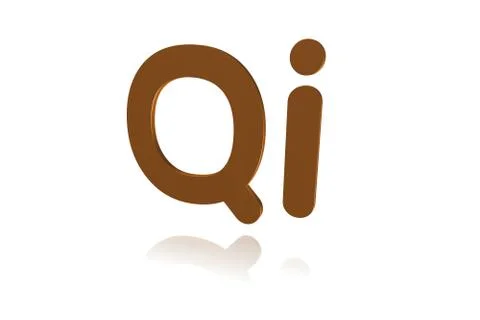 Programming Term - Qi -  Programming Language -  3D image Stock Illustration