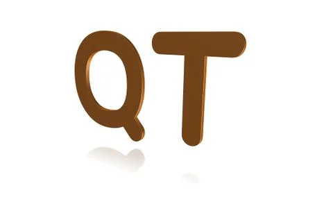 Programming Term - QT - Quick Time -  3D image Illustration