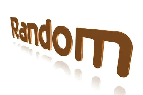 Programming Term - Random -   3D image Stock Illustration
