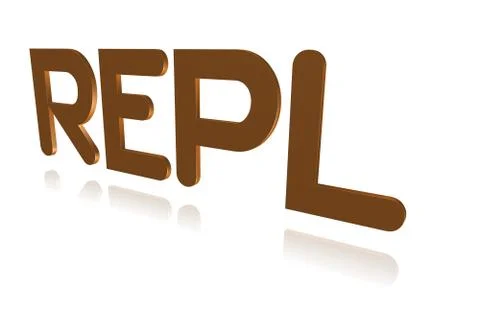 Programming Term - REPL - Read-Eval-Print Loop -  3D image 스톡 일러스트