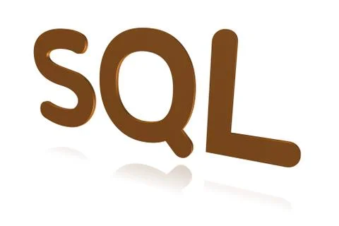 Programming Term - SQL - Structured Query Language -  3D image 스톡 일러스트