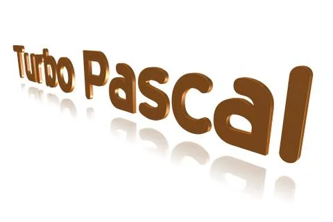 Programming Term - Turbo Pascal  - 3D image Illustration