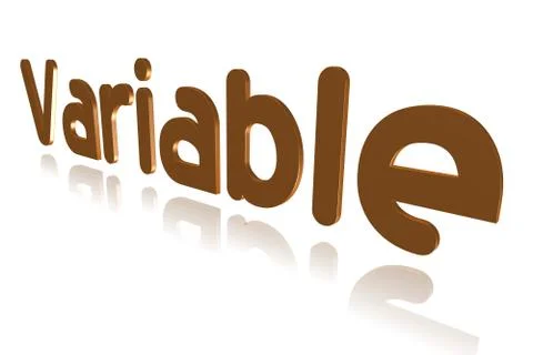 Programming Term - Variable - 3D image 스톡 일러스트